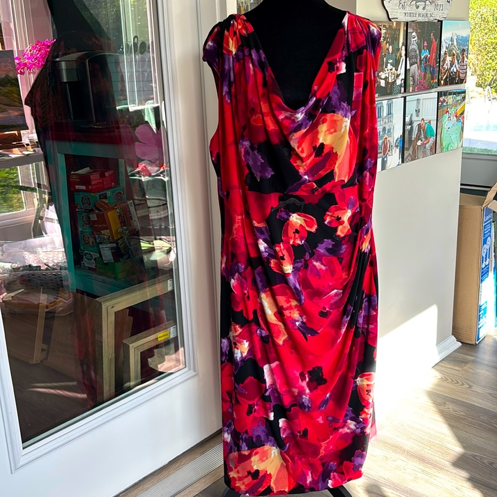 Lauren Ralph Lauren Red Floral Dress